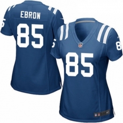 Womens Nike Indianapolis Colts 85 Eric Ebron Game Royal Blue Team Color NFL Jersey