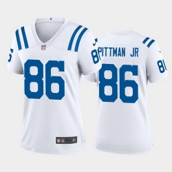 women mike pittman jr. indianapolis colts white game jersey