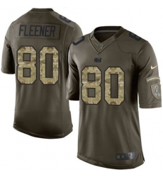 Nike Colts #80 Coby Fleener Green Youth Stitched NFL Limited Salute to Service Jersey