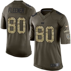 Nike Colts #80 Coby Fleener Green Youth Stitched NFL Limited Salute to Service Jersey