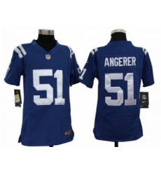 Nike Youth NFL Indianapolis Colts #51 Pat Angerer Blue Jerseys