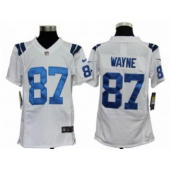 Nike Youth NFL Indianapolis Colts #87 Reggie Wayne White Jerseys