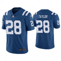 Youth Indianapolis Colts 28 Jonathan Taylor Blue Vapor Untouchable Limited Stitched Football Jersey 