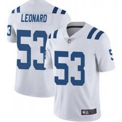 Youth Indianapolis Colts 53 Darius Leonard White Vapor Untouchable Limited Stitched Football Jersey 