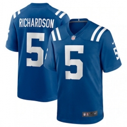 Youth Indianapolis Colts Indianapolis Colts 5 Anthony Richardson Blue 2023 Draft Stitched Game Jersey