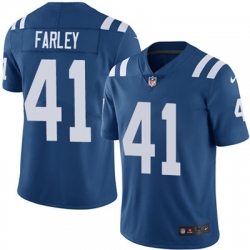 Youth Nike Colts #41 Matthias Farley Royal Blue Team Color Stitched NFL Vapor Untouchable Limited Jersey