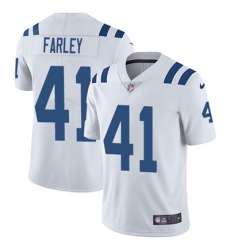 Youth Nike Colts #41 Matthias Farley White Stitched NFL Vapor Untouchable Limited Jersey