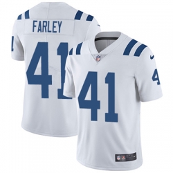 Youth Nike Colts #41 Matthias Farley White Stitched NFL Vapor Untouchable Limited Jersey