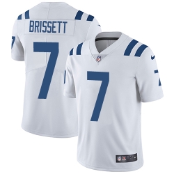 Youth Nike Colts #7 Jacoby Brissett White Stitched NFL Vapor Untouchable Limited Jersey