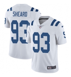 Youth Nike Colts #93 Jabaal Sheard White Stitched NFL Vapor Untouchable Limited Jersey