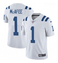 Youth Nike Indianapolis Colts 1 Pat McAfee Elite White NFL Jersey