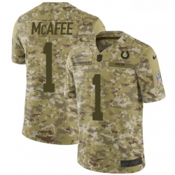 Youth Nike Indianapolis Colts 1 Pat McAfee Limited Camo 2018 Salute to Service NFL Jersey