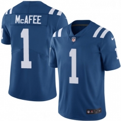 Youth Nike Indianapolis Colts 1 Pat McAfee Royal Blue Team Color Vapor Untouchable Limited Player NFL Jersey