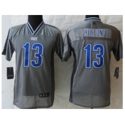 Youth Nike Indianapolis Colts 13 T.Y. Hilton Grey Vapor Elite Jerseys