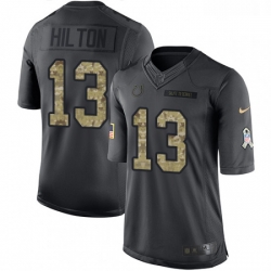 Youth Nike Indianapolis Colts 13 TY Hilton Limited Black 2016 Salute to Service NFL Jersey