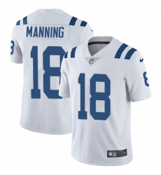 Youth Nike Indianapolis Colts 18 Peyton Manning Elite White NFL Jersey