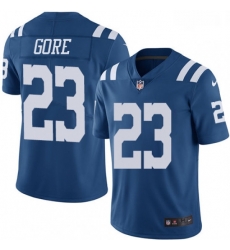 Youth Nike Indianapolis Colts 23 Frank Gore Limited Royal Blue Rush Vapor Untouchable NFL Jersey