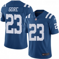 Youth Nike Indianapolis Colts 23 Frank Gore Limited Royal Blue Rush Vapor Untouchable NFL Jersey