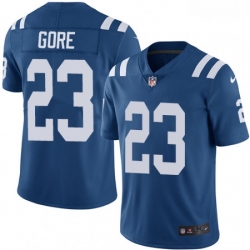 Youth Nike Indianapolis Colts 23 Frank Gore Royal Blue Team Color Vapor Untouchable Limited Player NFL Jersey
