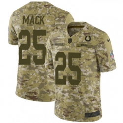 Youth Nike Indianapolis Colts 25 Marlon Mack Limited Camo 2018 Salute to Service NFL Jersey