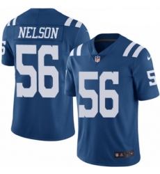 Youth Nike Indianapolis Colts 56 Quenton Nelson Limited Royal Blue Rush Vapor Untouchable NFL Jersey