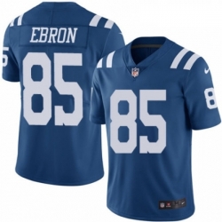 Youth Nike Indianapolis Colts 85 Eric Ebron Limited Royal Blue Rush Vapor Untouchable NFL Jersey