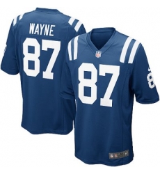 Youth Nike Indianapolis Colts 87# Reggie Wayne Game Blue Color Jersey