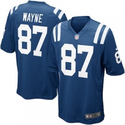 Youth Nike Indianapolis Colts 87# Reggie Wayne Game Blue Color Jersey