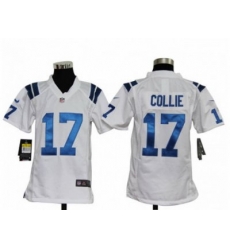 Youth Nike NFL Indianapolis Colts #17 Austin Collie White Jerseys