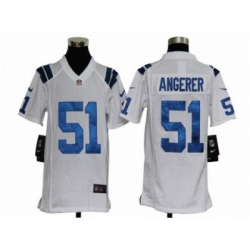 Youth Nike NFL Indianapolis Colts #51 Pat Angerer White Jerseys