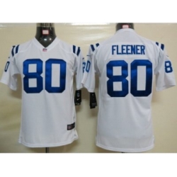Youth Nike NFL Indianapolis Colts #80 Coby Fleener White Jerseys