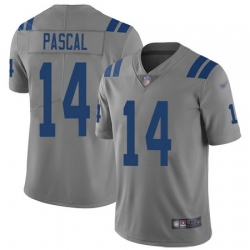 Youth Zach Pascal Limited Jersey 14 Football Indianapolis Colts Gray Inverted Leg