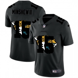 Jacksonville Jaguars 15 Gardner Minshew II Men Nike Team Logo Dual Overlap Limited NFL Jersey Black