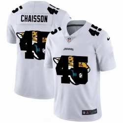 Jacksonville Jaguars 45 K 27Lavon Chaisson White Men Nike Team Logo Dual Overlap Limited NFL Jersey