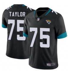 Jaguars 75 Jawaan Taylor Black Team Color Men Stitched Football Vapor Untouchable Limited Jersey