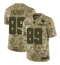 Jaguars 89 Josh Oliver Camo Men Stitched Football Limited 2018 Salute To Service Jersey