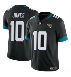 Men Jacksonville Jaguars 10 Mac Jones Black Vapor Untouchable Limited Stitched Jersey