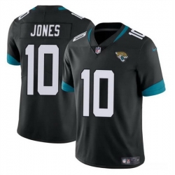 Men Jacksonville Jaguars 10 Mac Jones Black Vapor Untouchable Limited Stitched Jersey