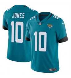 Men Jacksonville Jaguars 10 Mac Jones Teal Vapor Untouchable Limited Stitched Jersey