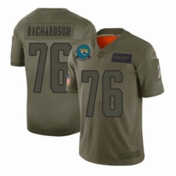 Men Jacksonville Jaguars 76 Will Richardson Limited Camo 2019 Salute to Service Football Jersey