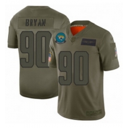 Men Jacksonville Jaguars 90 Taven Bryan Limited Camo 2019 Salute to Service Football Jersey