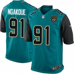 Men Nike Jacksonville Jaguars 91 Yannick Ngakoue Game Teal Green Team Color NFL Jersey