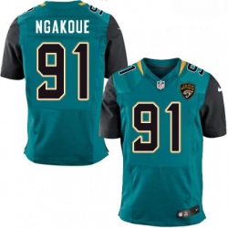 Men Nike Jacksonville Jaguars 91 Yannick Ngakoue Teal Green Team Color Vapor Untouchable Elite Player NFL Jersey