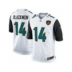 Nike Jacksonville Jaguars 14 Justin Blackmon White Game New NFL Jersey