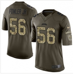 Nike Jacksonville Jaguars #56 Dante Fowler Jr Green Men 27s Stitched NFL Limited Salute to Service Jersey