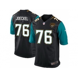 Nike Jacksonville Jaguars 76 Luke Joeckel Black Game NFL Jersey