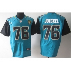Nike Jacksonville Jaguars 76 Luke Joeckle Blue Elite NFL Jersey