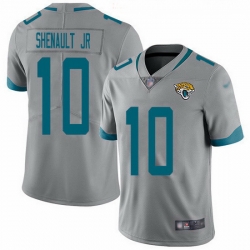 Nike Jaguars 10 Laviska Shenault Jr  Silver Men Stitched NFL Limited Inverted Legend Jersey