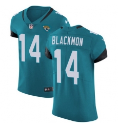 Nike Jaguars #14 Justin Blackmon Teal Green Team Color Mens Stitched NFL Vapor Untouchable Elite Jersey