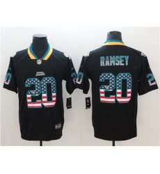 Nike Jaguars #20 Jalen Ramsey Black USA Flag Fashion Color Rush Limited Jersey